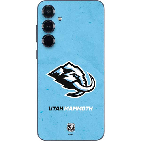 NHL Utah Mammoth Distressed Blue Galaxy A35 5G Skin
